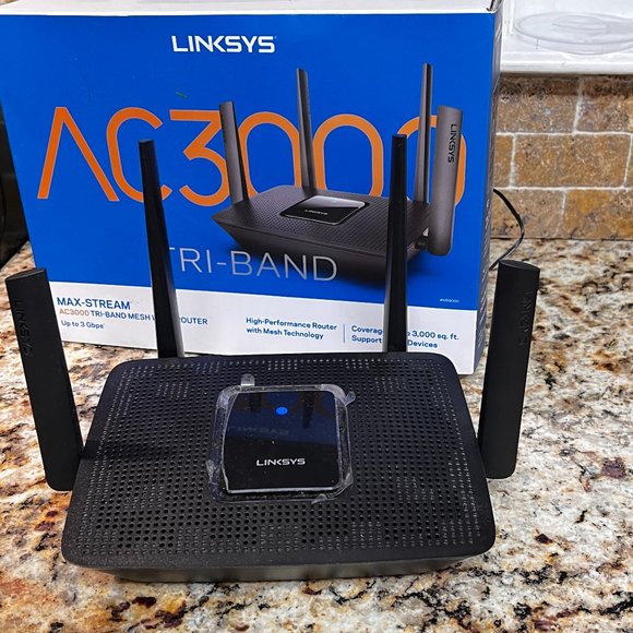 Linksys MR9000 Max Stream AC3000 Tri-Band Mesh Wifi 5 Router - Picture 1 of 10